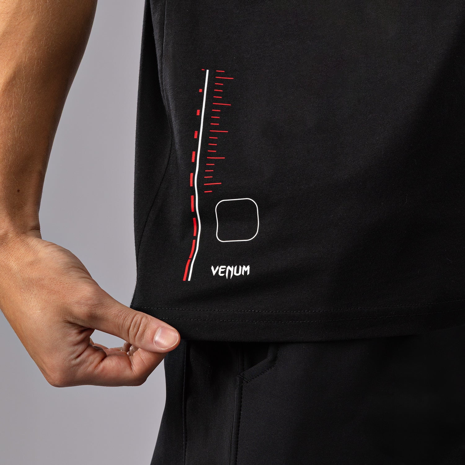 Venum Tactical XT T-Shirt - Black/Fire Red - Large
