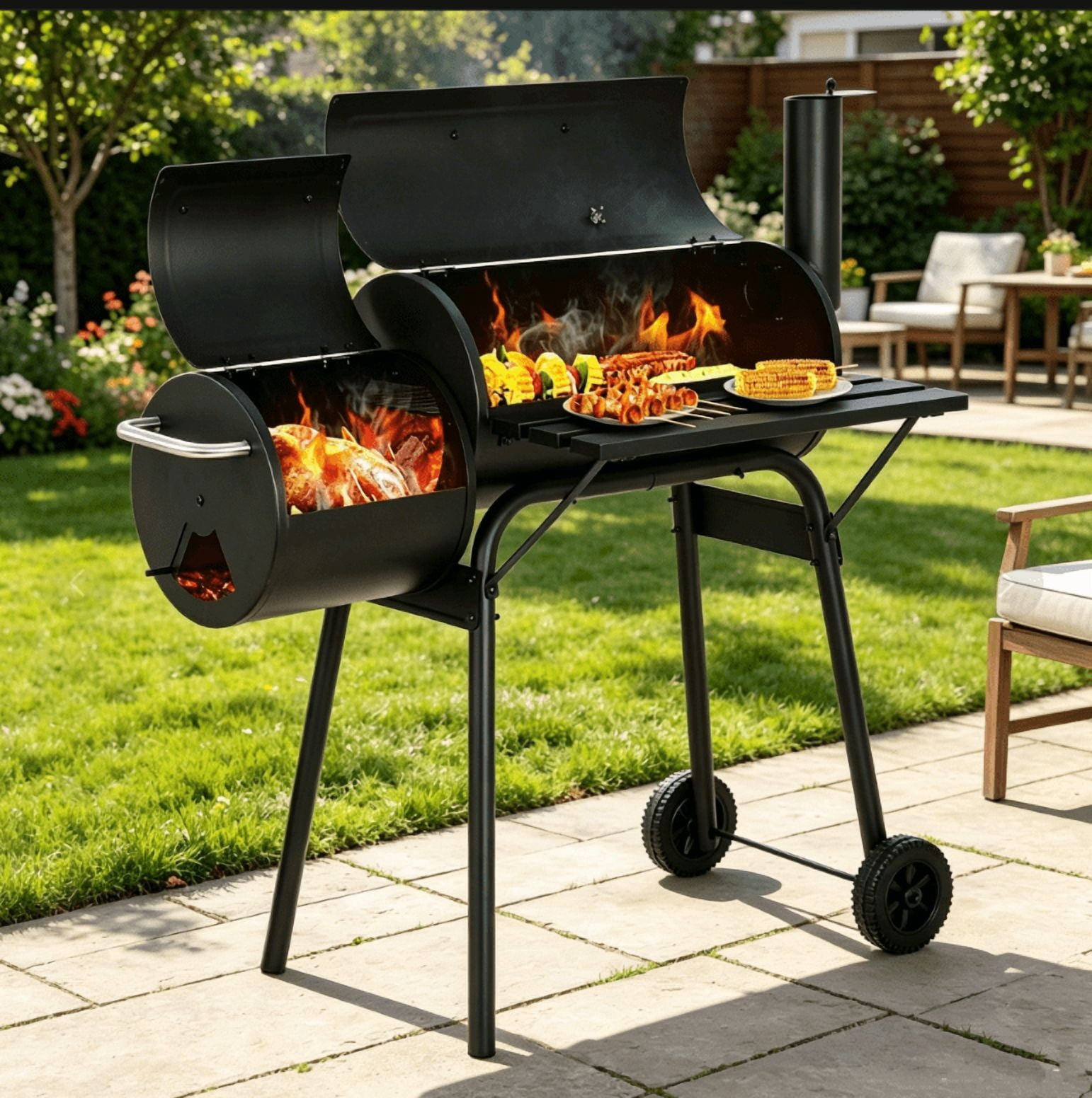 Lodge Cast Iron Sportsman's Grill. Large Charcoal Hibachi-Style