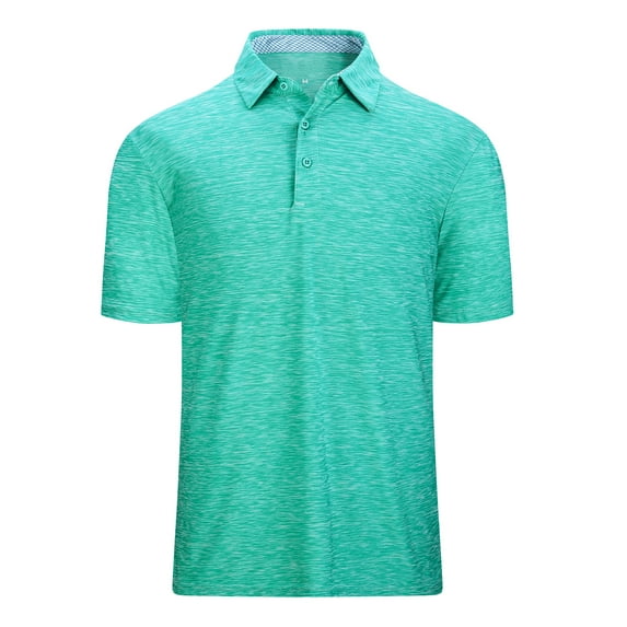 Damipow Men's Golf Shirts for Men | Short Sleeve Performance Polo Shirts for Men | Quick Dry Fit | Moisture Wicking |Sizes S-3XL