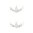 thumbnail image 3 of stanreset 1/2/3/5 Hamac Boho pour Peluches Forme Triangulaire Coin Suspendu Support de Rangement Pompons Économiseur d'Espace Filet Mural Salon Tel Qu'illustré 2 Pcs, 3 of 6
