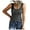 Grey, variant on Women's Sleeveless Button Vest - Casual Round Neck Knit Shirt, Bra Design with Lace Splice, Adjustable Straps