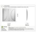 thumbnail image 2 of Ekena Millwork 19 5/8"W x 19 5/8"H Saturn EnduraWall Decorative 3D Wall Panel (12-Pack for 32.1 Sq. Ft.), 2 of 12