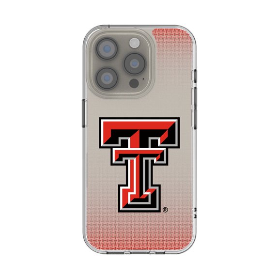 Texas Tech Red Raiders Linen Logo iPhone Clear Case