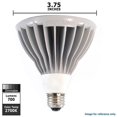 thumbnail image 3 of PAR30L Dimmable LED 15W Narrow Flood 2700K SYLVANIA ULTRA LED Light Bulb, 3 of 3