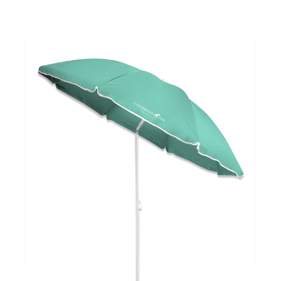 Caribbean Joe 6ft Beach Umbrella with UV Protection and Matching Case