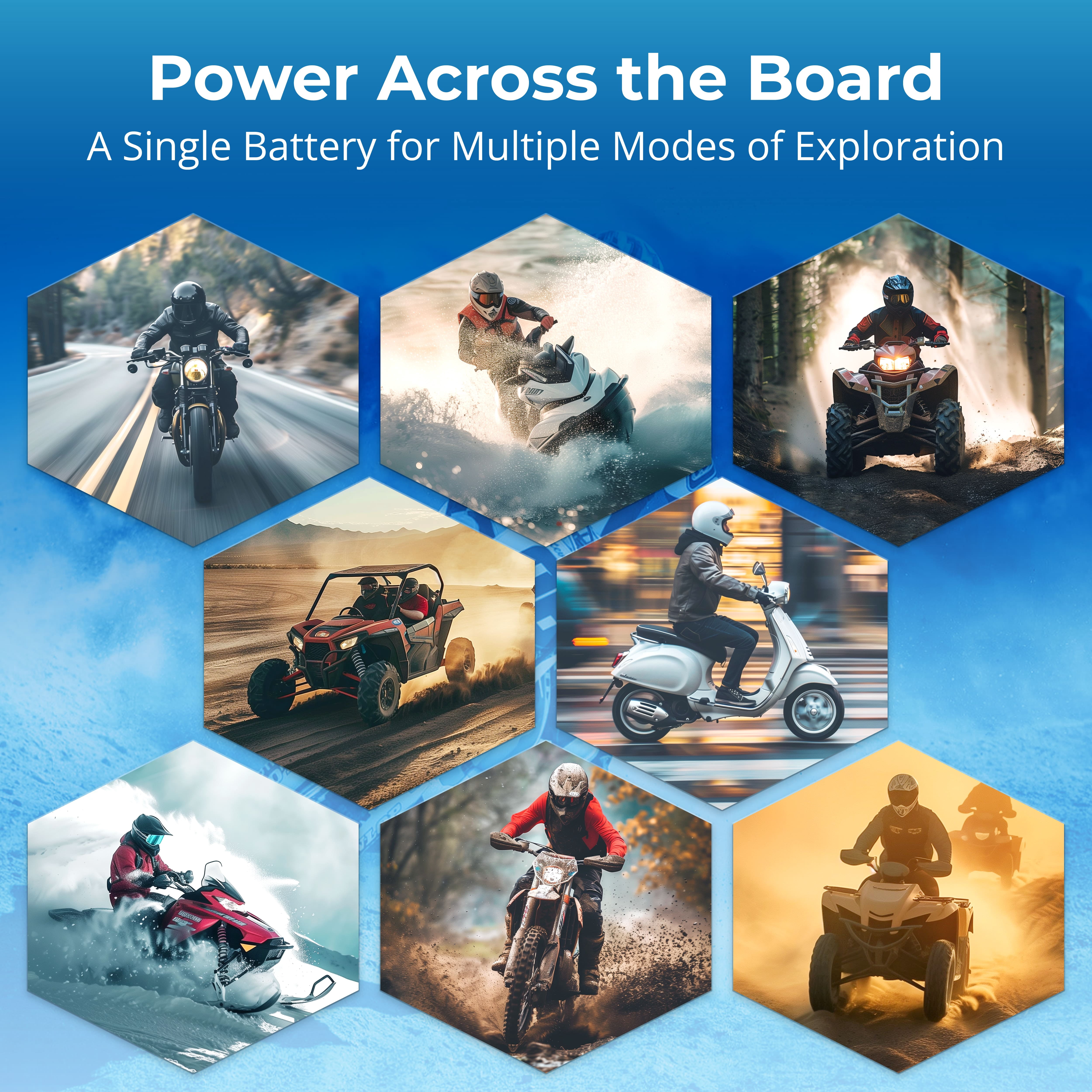 YTX14-BS 12V 12AH Sealed Lead Acid AGM Battery for Motorcycles, ATVs, UTVs, Snowmobiles - Fits Honda Rancher 350, Buell Blast, Yamaha, and More - Powersports Battery