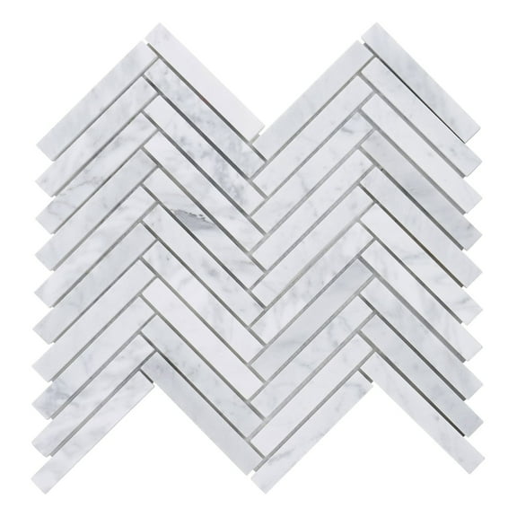 Modket TDH385NS Cream Gray Quartzite Marble Stone Herringbone Mosaic Tile Kitchen Backsplash
