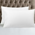 thumbnail image 1 of PiccoCasa Pillowcase Set of 2, Soft Cotton with Envelope White Standard, 1 of 7