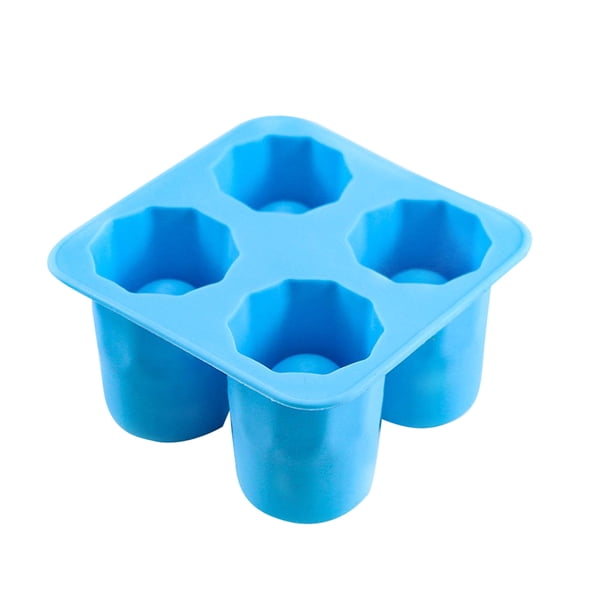 Toystoory Molde de silicona Molde de vidrio de hielo Bandeja de congelación de taza de cubo de hielo para pudín de gelatina de crema Color aleatorio Barra de herramientas Toystoory HA003300-00