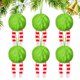 thumbnail image 5 of Adornos Navideños Peludos Verdes | Bolas Navideñas de Felpa Suave con Cinta | Bolas Decorativas Ligeras y Duraderas para Coronas, Centros de Mesa y Fiestas, 5 of 6