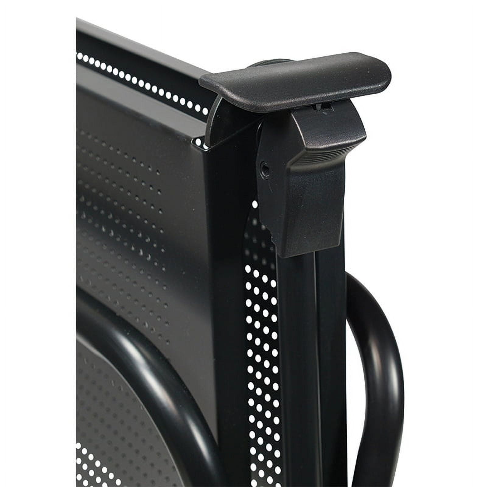 Apollo Hardware A-KC45AB Folding Utility and Kitchen Cart with 2 inch rubber wheels. (Black)
