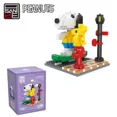 thumbnail image 5 of Snoopy Series Building Blocks Street View Mini Cartoon Character Scene Model Bricks Desktop Decoration Children DIY Toys Gifts, 5 of 9