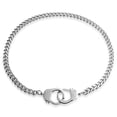thumbnail image 4 of Bling Jewelry Mens Men's Biker  Rock Necklace Large Chain Handcuff in Black Gold Silver - 20", 4 of 5