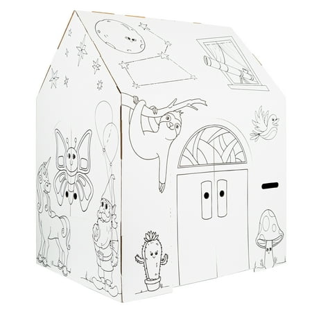 Easy Playhouse Magical Animal House - Kids Art and Craft for Indoor Fun,  Color, Draw, Doodle on