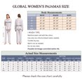 thumbnail image 3 of GLOBAL Womens Flannel Cotton Pajama Set Long PJs Flannel Loungewear Sleepwear,Size S-3XL, 3 of 5