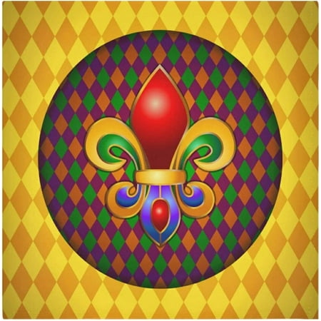 

Hyjoy Mardi Gras Colorful Carnival Cloth Napkins 6 Pack Mardi Gras Colorful Heraldic Lilyes Soft and Skin Friendly Dinner Napkins Washable for Dinner Hotel Reunion BBQ Party