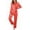 Christmas Red, variant on Ekouaer Classic Satin Pajamas for Women Long Sleeve Button Down Sleepwear Soft Silk Loungewear Pjs Set