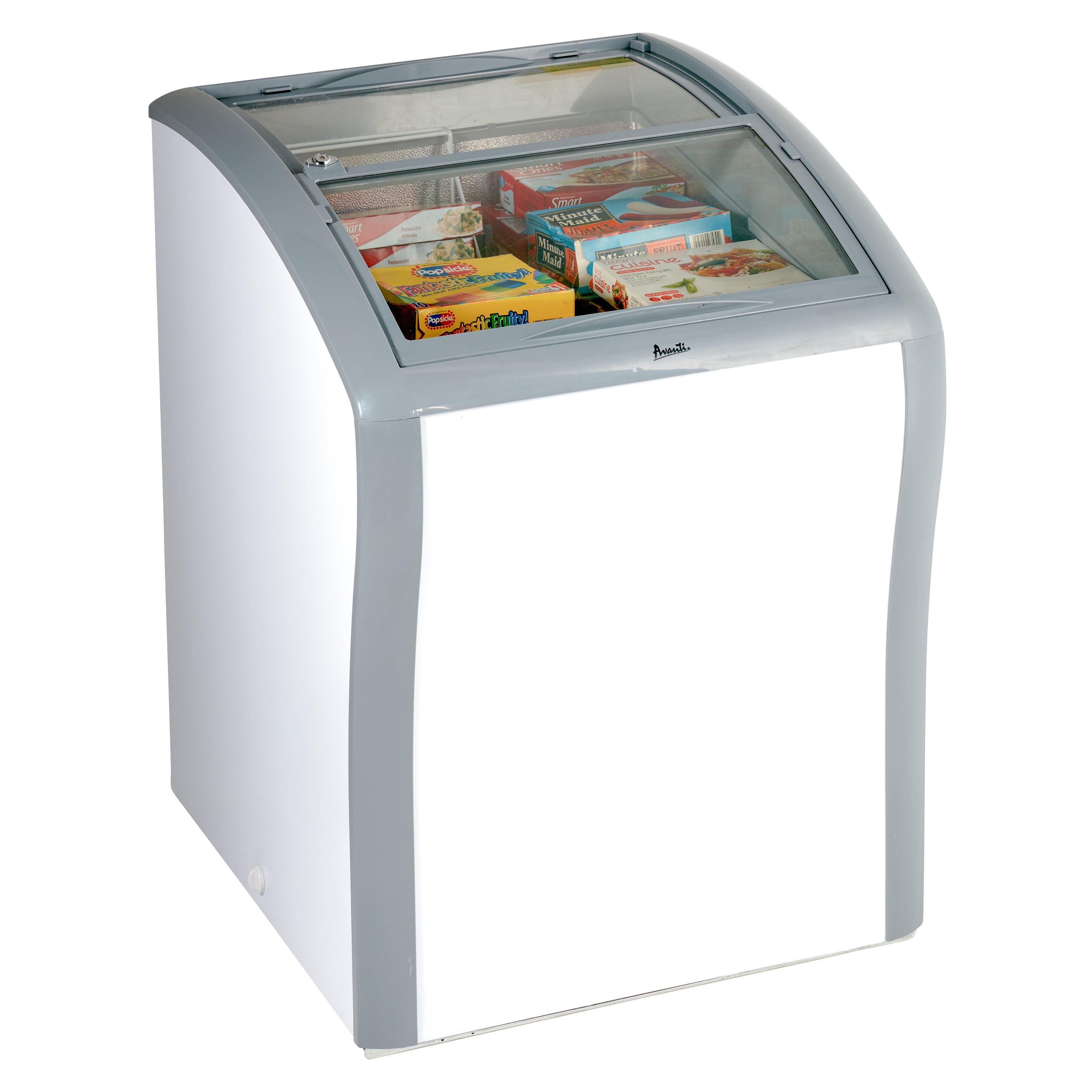 Avanti 4.2 cu ft 1-Glass Door Top-Freezer Refrigerator, Metal