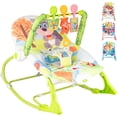 thumbnail image 1 of Silla Mecedora Columpio Electrica Para Bébe Portátil De Lujo Cómodo Bouncer Para Bebes Silla Acolchada Multifuncional Con Juguetes Colgante (VERDE), 1 of 6