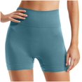 thumbnail image 2 of AXXD Yoga Shorts for Women,Yoga Shorts With Pockets for Women,Women Athletic Yoga Casual Stetch Shorts,Solid,High Waist Rise,Butt Lifting,Tummy ControlGreen,L, 2 of 5
