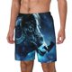 thumbnail image 1 of Balery Celestial Ram Night Sky Bañador para hombre, shorts de playa de secado rápido con entrepierna y forro de compresión-Medium, 1 of 6