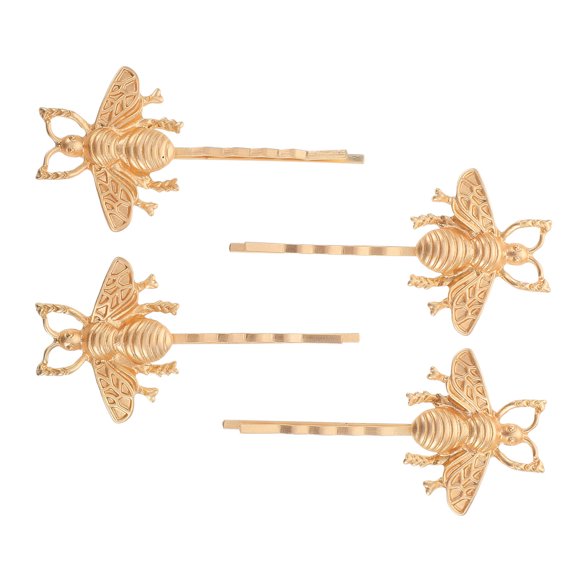 KAKOWELY 4Ud Horquillas De Abeja Con Detalles Realistas Y Acabado Dorado Para De