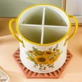 thumbnail image 2 of Becaristey Portable Home Kitchen Organizer Durable Iron With 4 Compartments There Is Drainage Hole At Bottom Style 4, 2 of 6