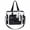 Black, variant on Star Print Ita Crossbody Tote Bag, Large Capacity Pin Display Handbag with Clear Window & Lace Pendant (Black)