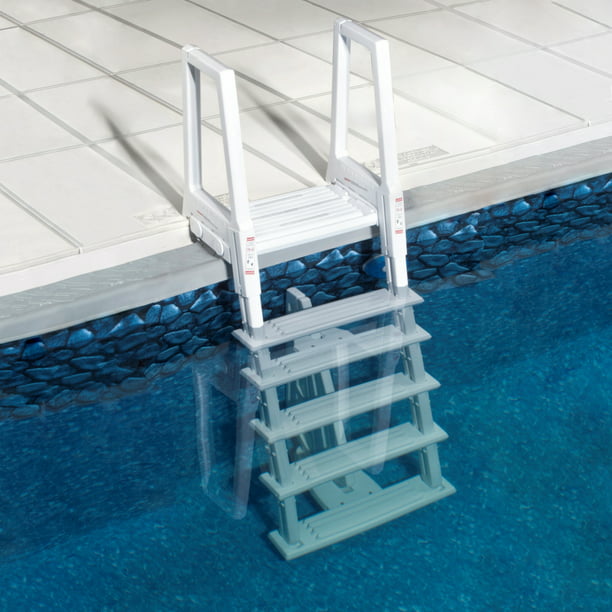 Blue Wave Heavy Duty In Pool Ladder For, Pool Stairs For Above Ground With Deck
