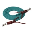 thumbnail image 1 of EcoLuxe Bamboo Round Trail Rein, 1/2" X 10', Turquoise/Charcoal, 1 of 1