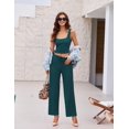 thumbnail image 4 of Ekouaer Womens 4 Piece Lounge Sets Ribbed Knit Crop Tank Top and Shorts Pants Casual Outfits, 4 of 6