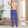 thumbnail image 2 of Sikiie Blue Skull Leaf Mens Pajama Pants Sleep & Lounge Pants, PJ Bottoms With elastic waistb and Pockets Medium, 2 of 6