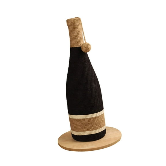 Kitten Sisal Rope Post Scratching Wine Bottle Shape Toy for Track Toy Scratcher Protect Your Furniture