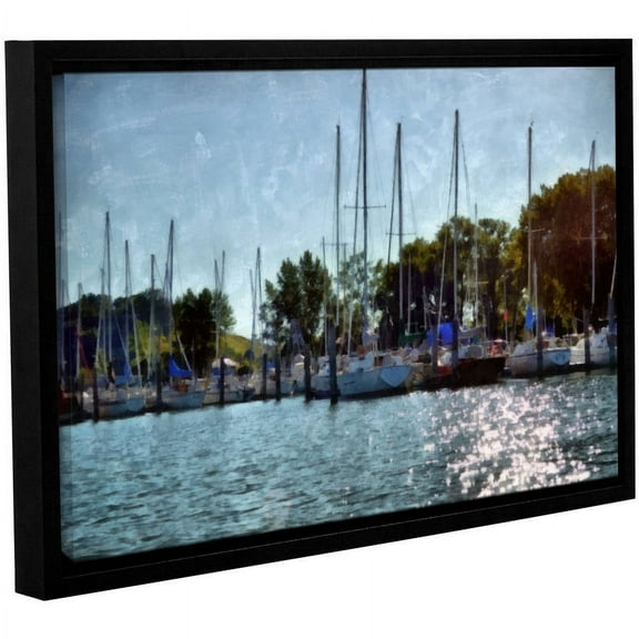 ArtWall Kevin Calkins "Summer Masts" Gallery-Wrapped Floater-Framed Canvas