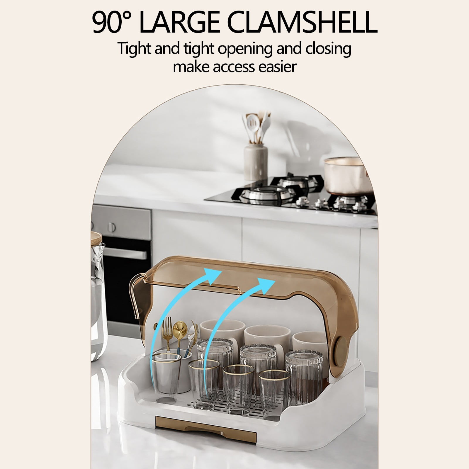 Gnmfd Baby Bottle Drying Rack, Organizer with Removable Drip Tray, Compact Bottle Storage for Countertop, Easy Water Disposal for Bottles, Teats, Cups, and Accessories