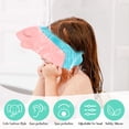 thumbnail image 1 of COOPHYA 1Pcs Pink Pig Shape Waterproof Ears Baby Shower Cap for Bathing Hair Washing, 1 of 4