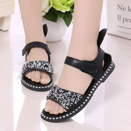 

Kids Hiking Sandals Sandalias Para Bebe Cute Kid Sandals Kids Keen Sandals Sandals for Baby Boy Fashionable Boy Sandals Children s non-slip cute sandals Black 32