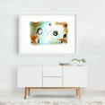 thumbnail image 2 of Feminine W iles Series Three #5 - Mixed Media Abstract Modern Art Surrealism Pastel Minimalist White Framed Wall Art Print 16 x 24 inches, 2 of 3