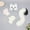 White, variant on Faux Fur Cat Fox Mask with Long Tail Paws Costume Set, Anime Fox Suit,Halloween Cat Fursuit Cosplay Outfit