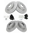 thumbnail image 2 of TRQ Performance Brake Pad & Rotor Kit Brake Pads Brake Rotors Set Ceramic Premium G-Coated Fits Select 2012-2018 Volkswagen Jetta, 2 of 6