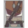 thumbnail image 2 of Girl's Star Wars: The Mandalorian Armor Costume Graphic Tee Athletic Heather X Small, 2 of 5