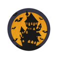 thumbnail image 2 of SIDONKU 60 inch Round Beach Towel Blanket Halloween Haunted House Silhouette Autumn Black Cartoon Celebration Creepy Travel Circle Circular Towels Mat Tapestry Beach Throw, 2 of 2
