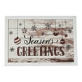 thumbnail image 2 of Season's Greetings Ornaments Wall Hanging Sign 11x16, 2 of 5