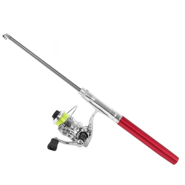 Pocket Fishing Pole With Reel Wheel Mini Pen Shape Fishing Rod And