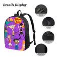 thumbnail image 3 of Phineas And Ferb Backpack, Large Capacity Laptop Backpack, Durable Water-Resistant Daypack, 17.3x12.2x5.5 Inch, 3 of 8