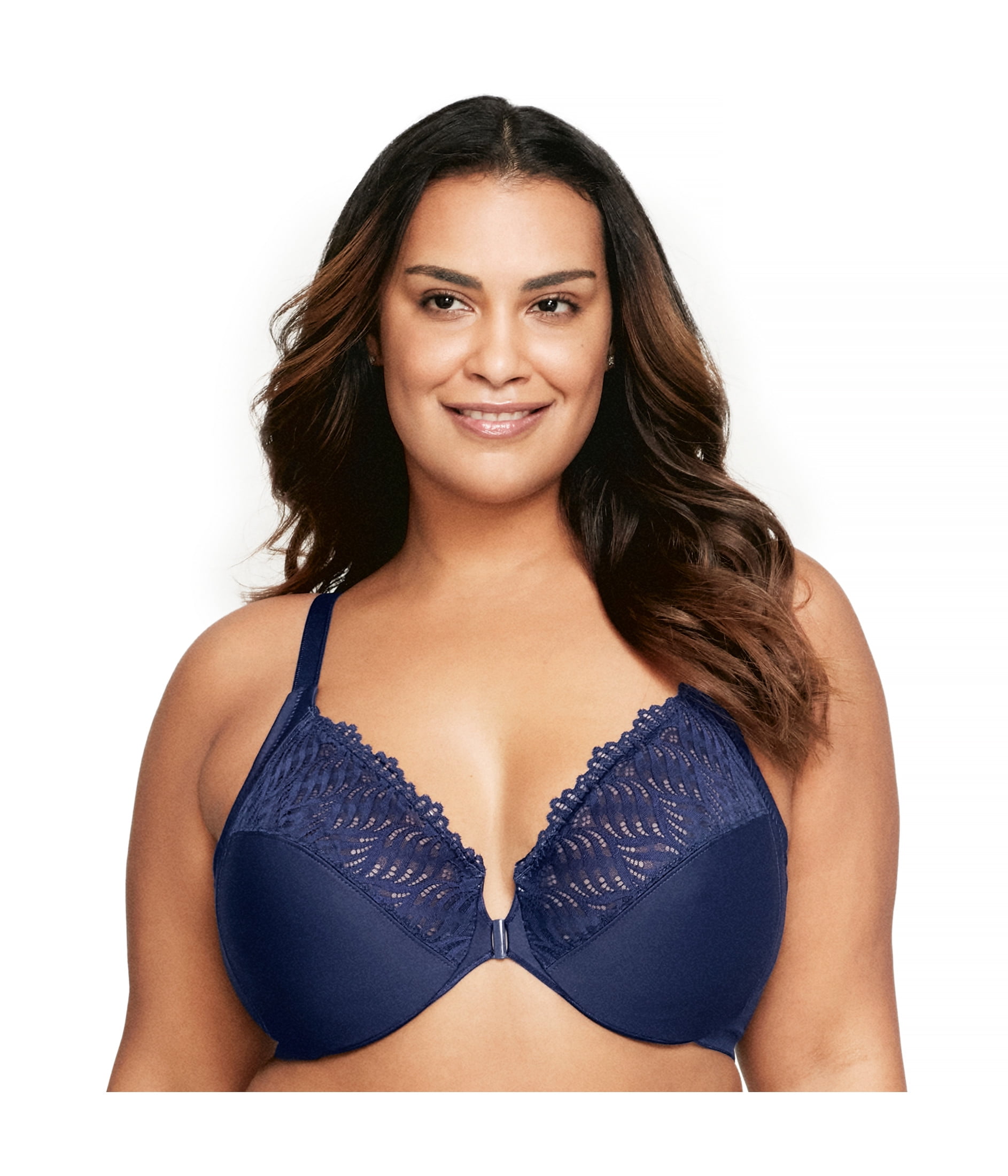Glamorise Front-Closure T-Back WonderWire Underwire Bra 1246 (Women's & Women's Plus)