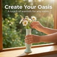 thumbnail image 5 of REGALWOVEN Tall Clear Plastic Bud Vase, Decorative Centerpiece for Wedding Home Decor Green 2.8"L x 2.8"W x 7.9"H, 5 of 6