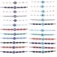 thumbnail image 1 of 24 pulseras coloridas con cuentas de mal de ojo, pulseras ajustables rojas y negras, regalo kaili Sencillez, 1 of 5