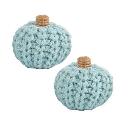 

Knitted Pumpkin Decorations DIY Hand Woven Colorful Pumpkin Party Decoration Props Knitting Bag Knitting compatible with Machines 48 Needle Diy *2PCS