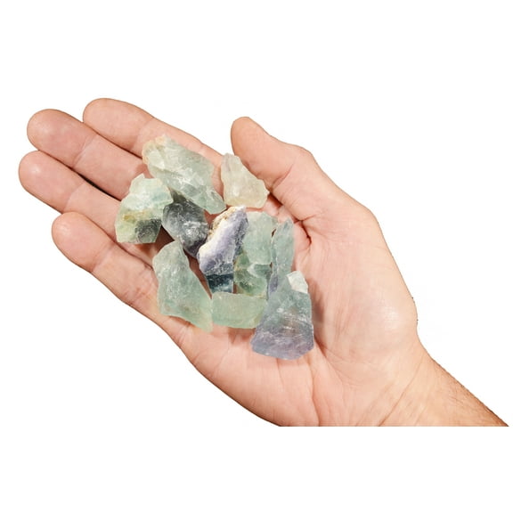 Kidz Rocks Rainbow Fluorite 1" 6 oz Raw Chakra Healing Stone Rock Mineral
